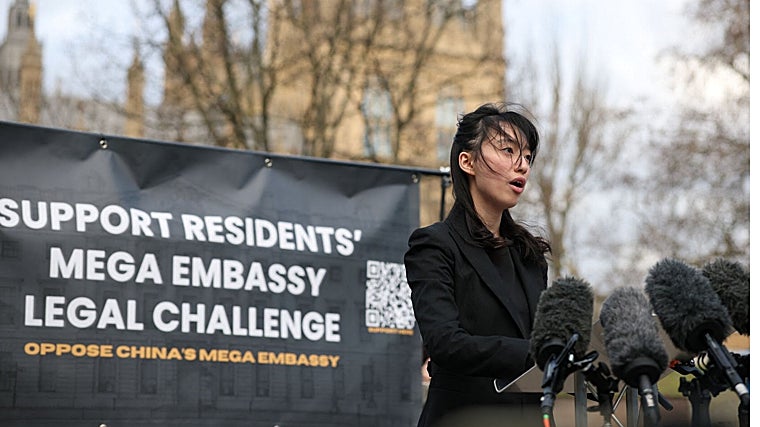 Manifestaciones en Londres contra la nueva embajada China
