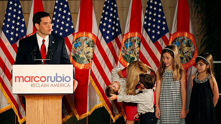 El candidato a senador por Florida, en 2010