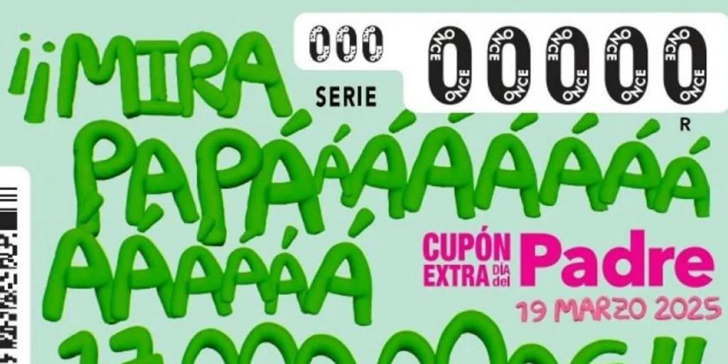 Comprobar Sorteo Extra del Día del Padre de la ONCE, en directo: número del cupón ganador y lista oficial de premios hoy