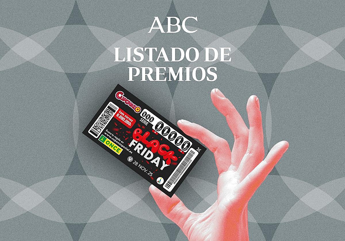 Premios de El Cuponazo del Black Friday de la ONCE hoy: lista oficial