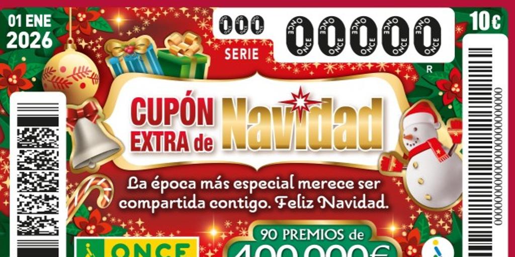 Sorteo Cupón Extra de Navidad de la ONCE, en directo: comprobar número del décimo ganador y lista oficial de premios hoy, jueves 1 de enero