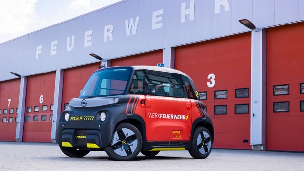 Rocks-e, al servicio de los bomberos de la fábrica en Rüsselsheim de Opel