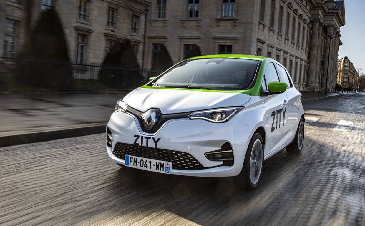 Un Renault Zoe operado por Zity