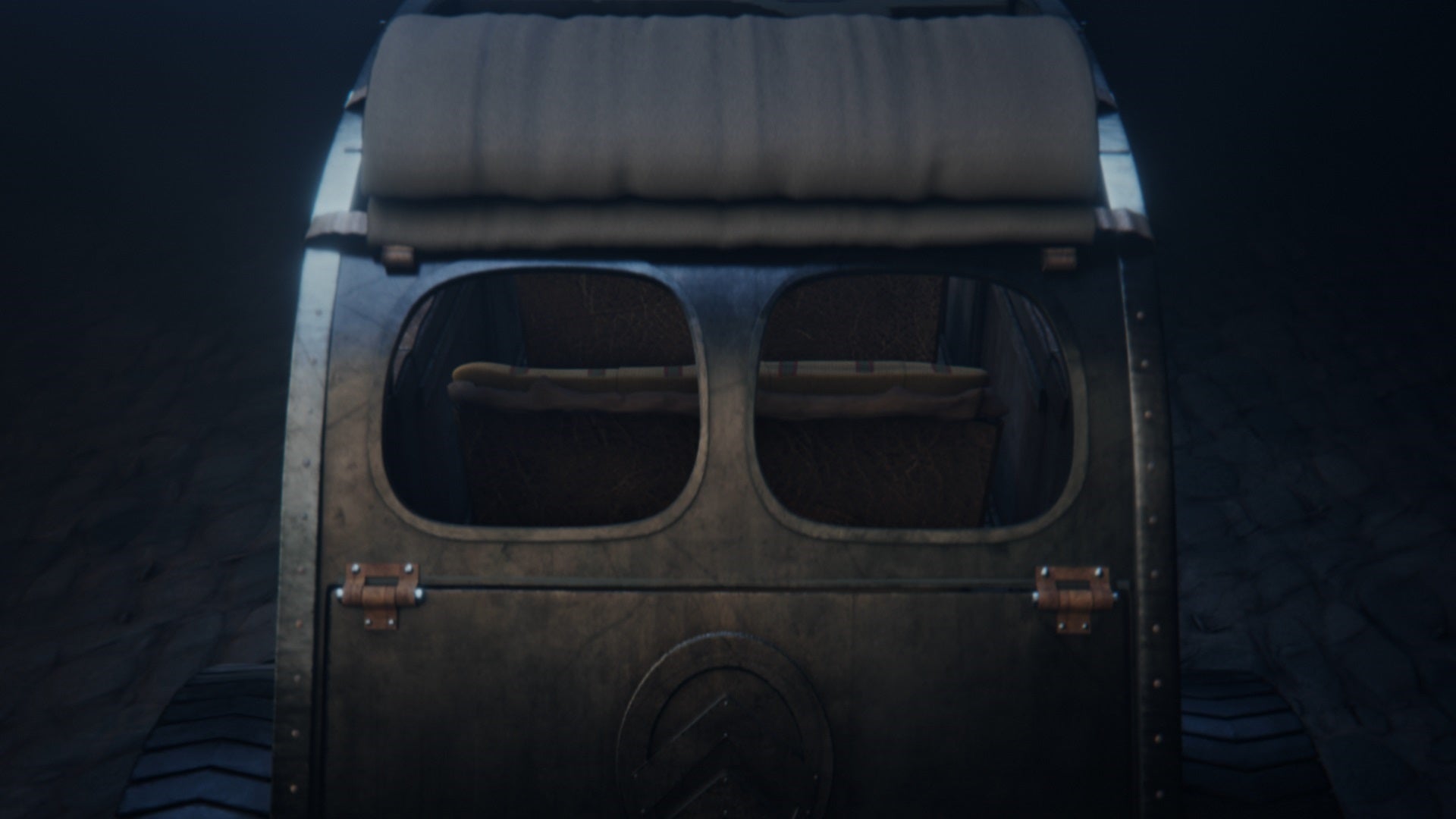 El resultado: una línea característica, reconocible de todas las demás, suspensiones hechas de estómago de jabalí, techo solar, faros inspirados en los cascos galos, activados por luciérnagas impulsadas con la poción mágica, y ruedas hechas con escudos reciclados e incorporando los famosos chevrones.