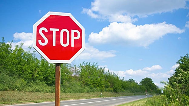 Imagen de archivo de una señal de Stop