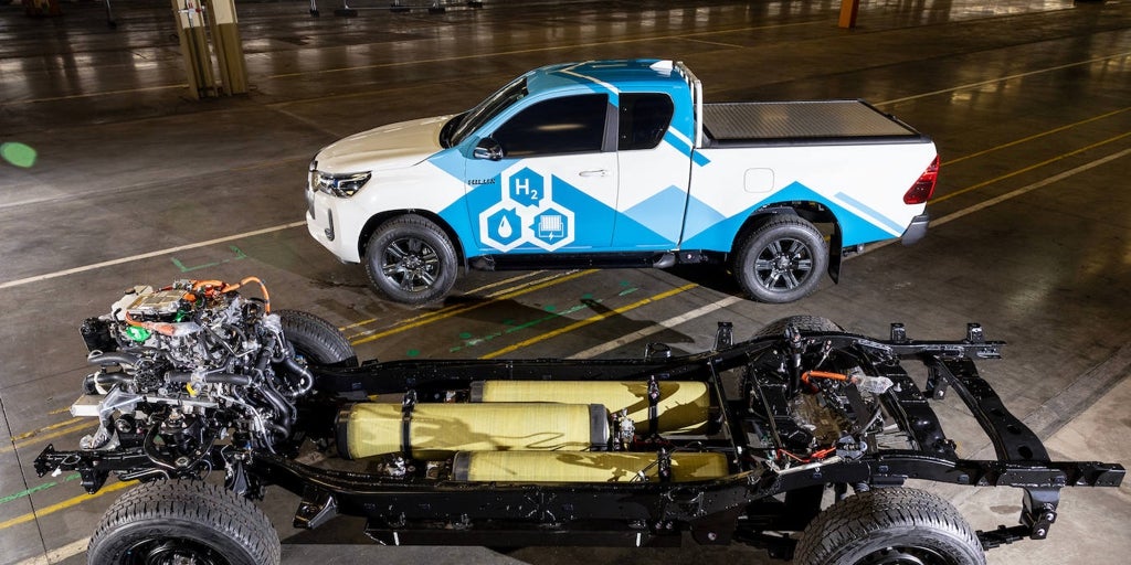Toyota introduces Hylux with hydrogen fuel cell