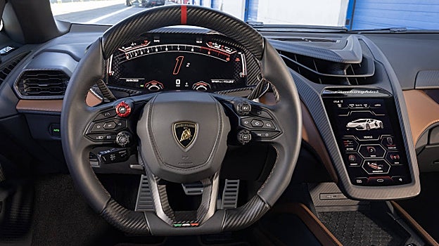 Interior del Lamborghini Revuelto.