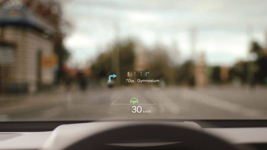 El Hyundai Kona estrena un sistema HUD en su gama.