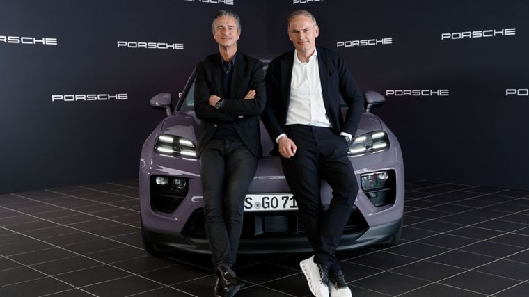 En la foto Oliver Blume, Presidente del Consejo de Dirección de Porsche AG, y Lutz Meschke, Vicepresidente y miembro del Consejo de Dirección de Porsche AG