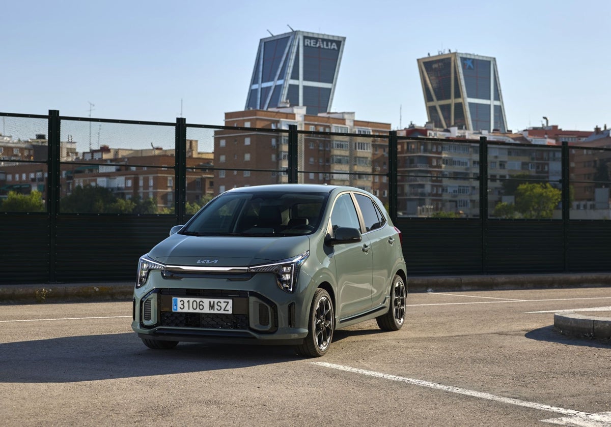 Kia Picanto durante la prueba dinámica en Madrid