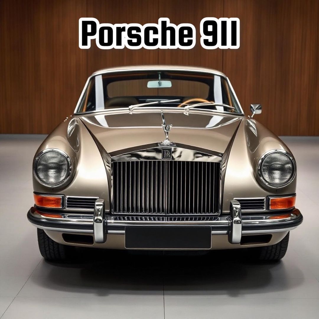 Un Porsche 911 clásico con parrilla llama al lujo de otra época. 