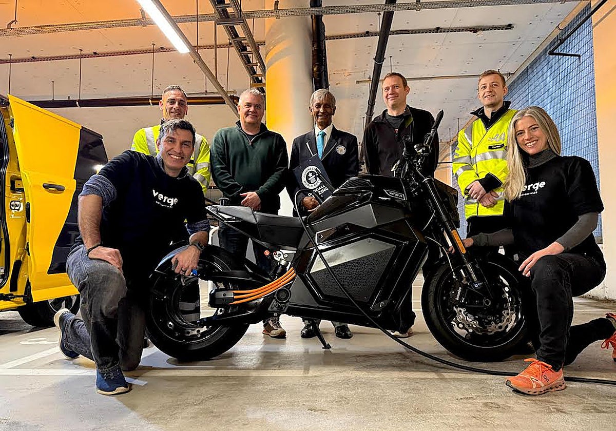 Integrantes del equipo de Verge Motorcycles