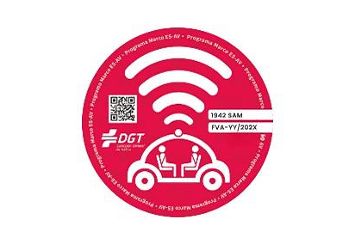 Distintivo para vehículos de conducción automatizada