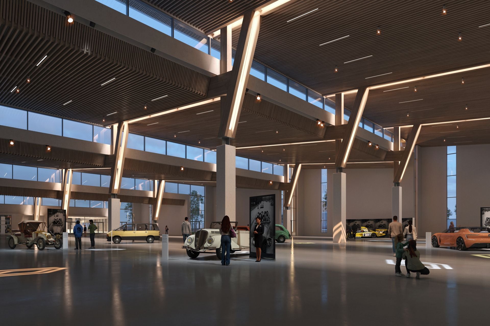 El tesoro automovilístico está formado por cientos de vehículos cuidadosamente conservados y restaurados, estos vehículos abarcan la historia de Renault desde el primer coche construido por Louis Renault en 1898 (Tipo A) hasta los modelos de antes de la guerra, los coches de Fórmula 1, los emblemáticos Alpine y los visionarios coches conceptuales