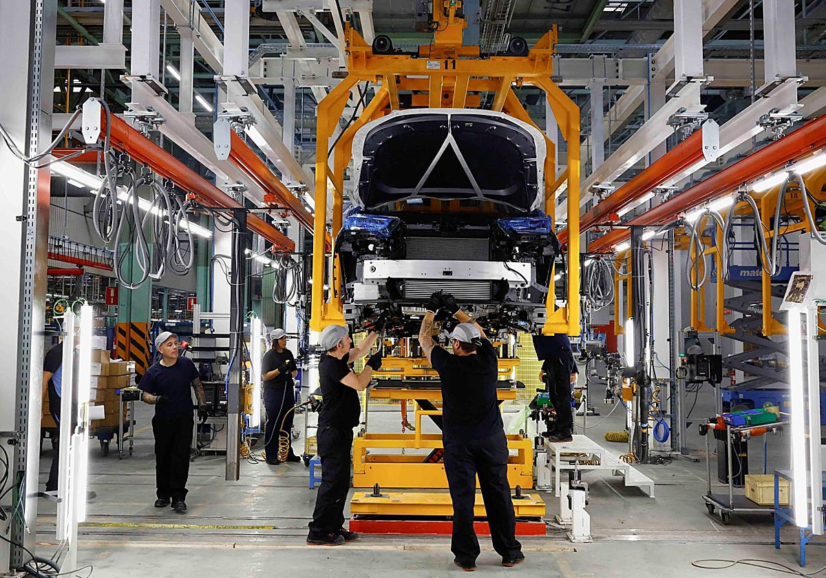 Interior de la fábrica de Chery en Barcelona.