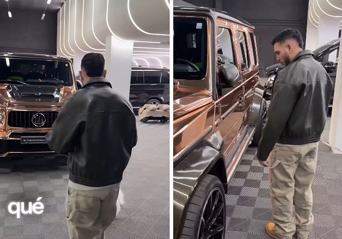 Entregan a Omar Montes su nuevo coche valorado en más de 200.000 euros y con «techo estrellado» y esta es su reacción: «¿Las ruedas son de camión?»