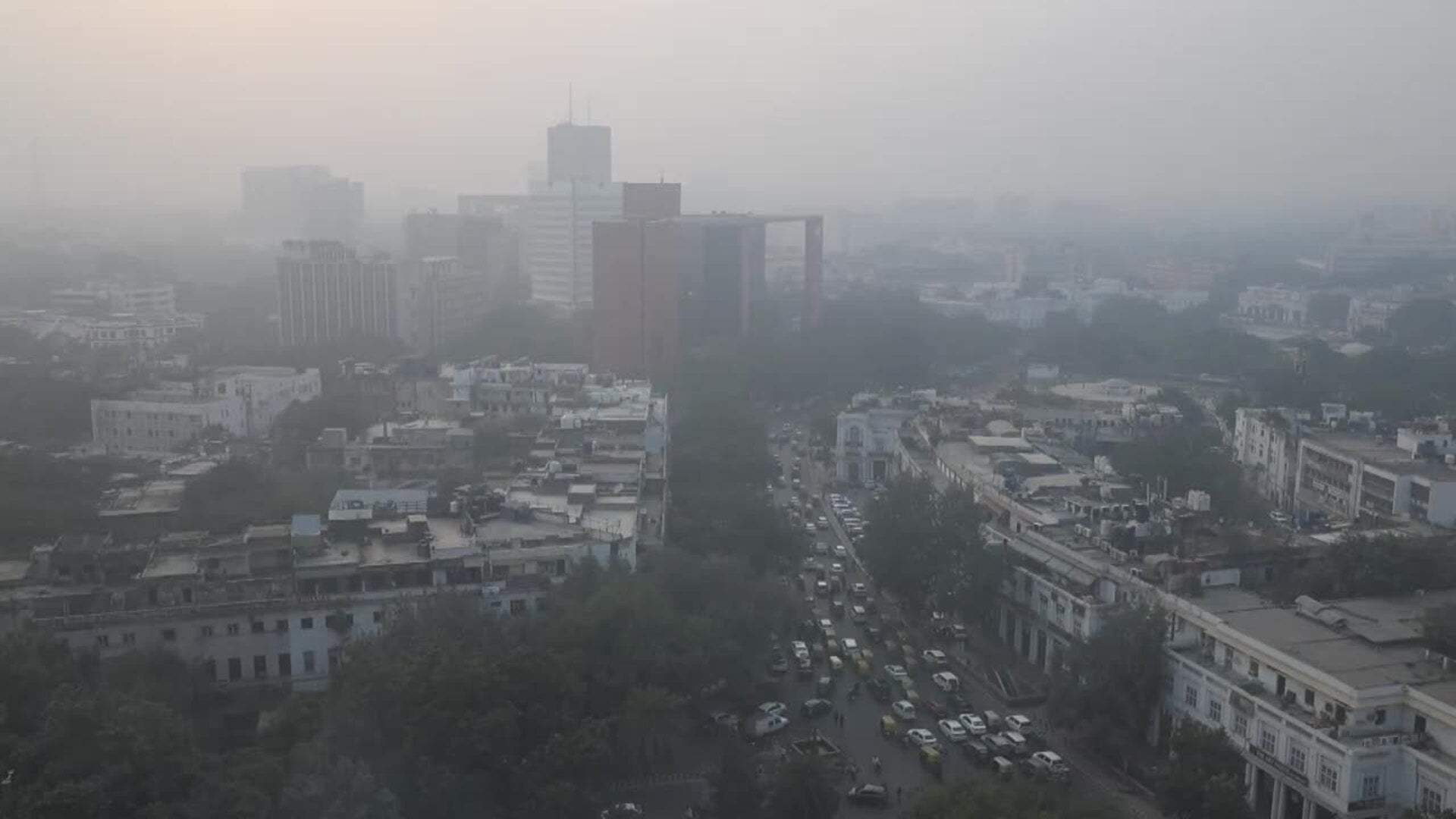 Altos niveles de contaminación en Nueva Delhi