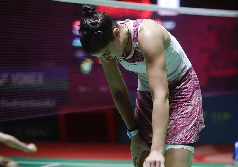 A Carolina Marín se le atraganta la final en Indonesia