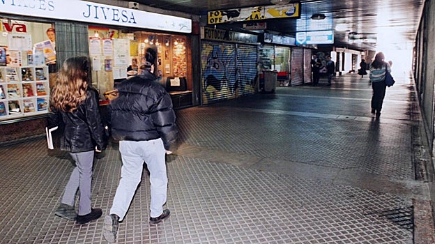 Uno de los pasajes bajo tierra ya cerrados de Madrid