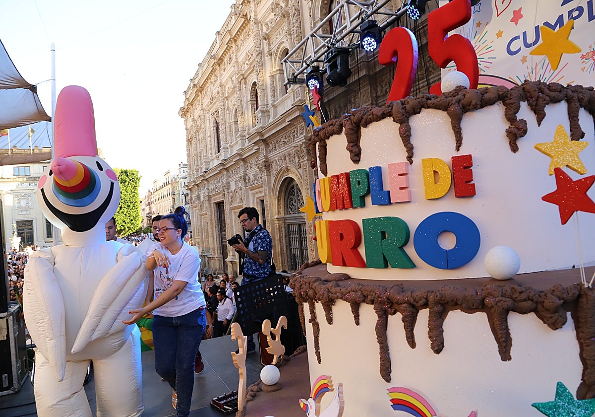 Celebración 25 cumpleaños de Curro, la mascota de la Expo92