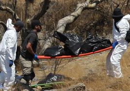 Encuentran 45 bolsas con restos humanos en Jalisco (México)