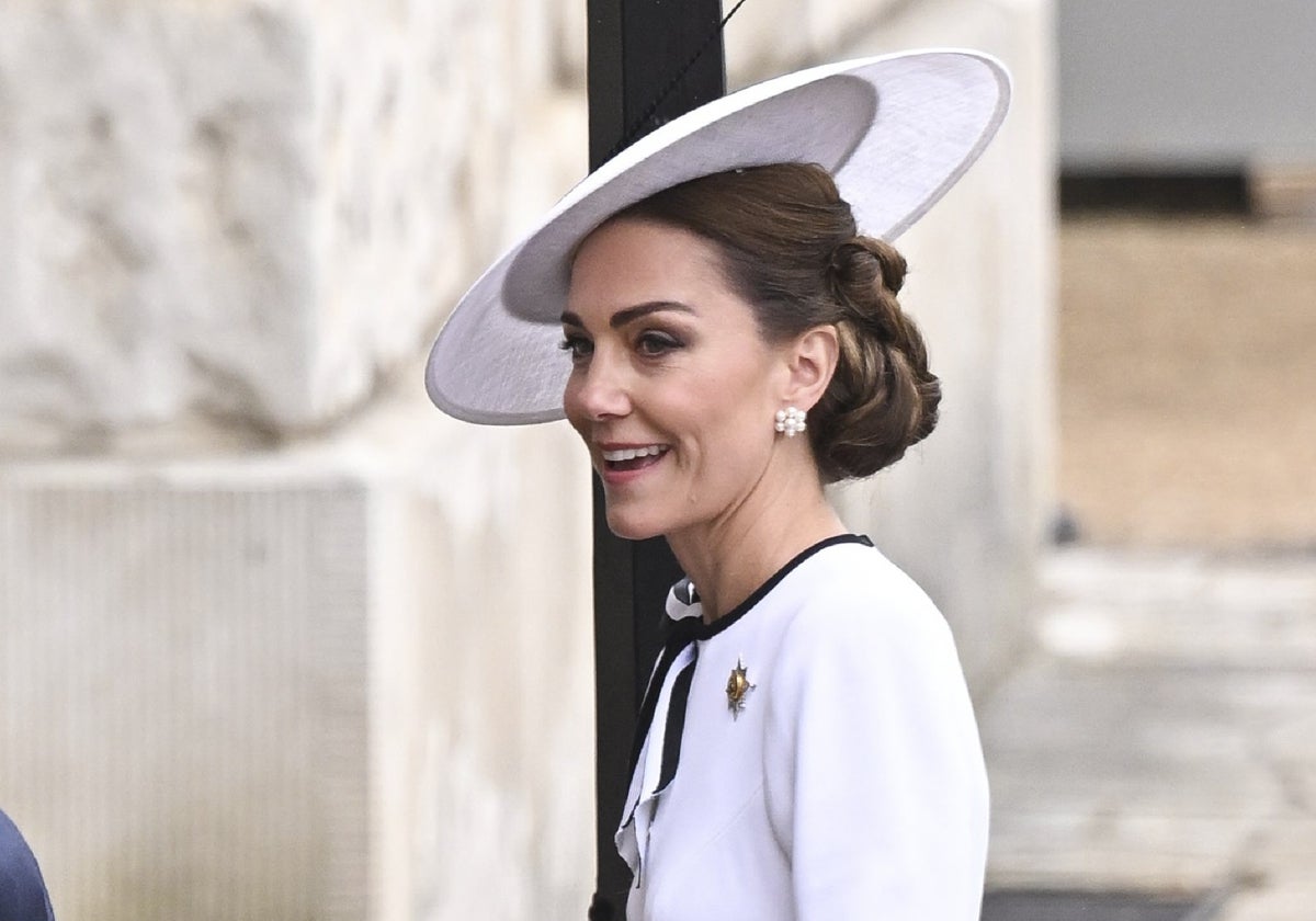 Kate Middleton durante el desfile Trooping the Colour