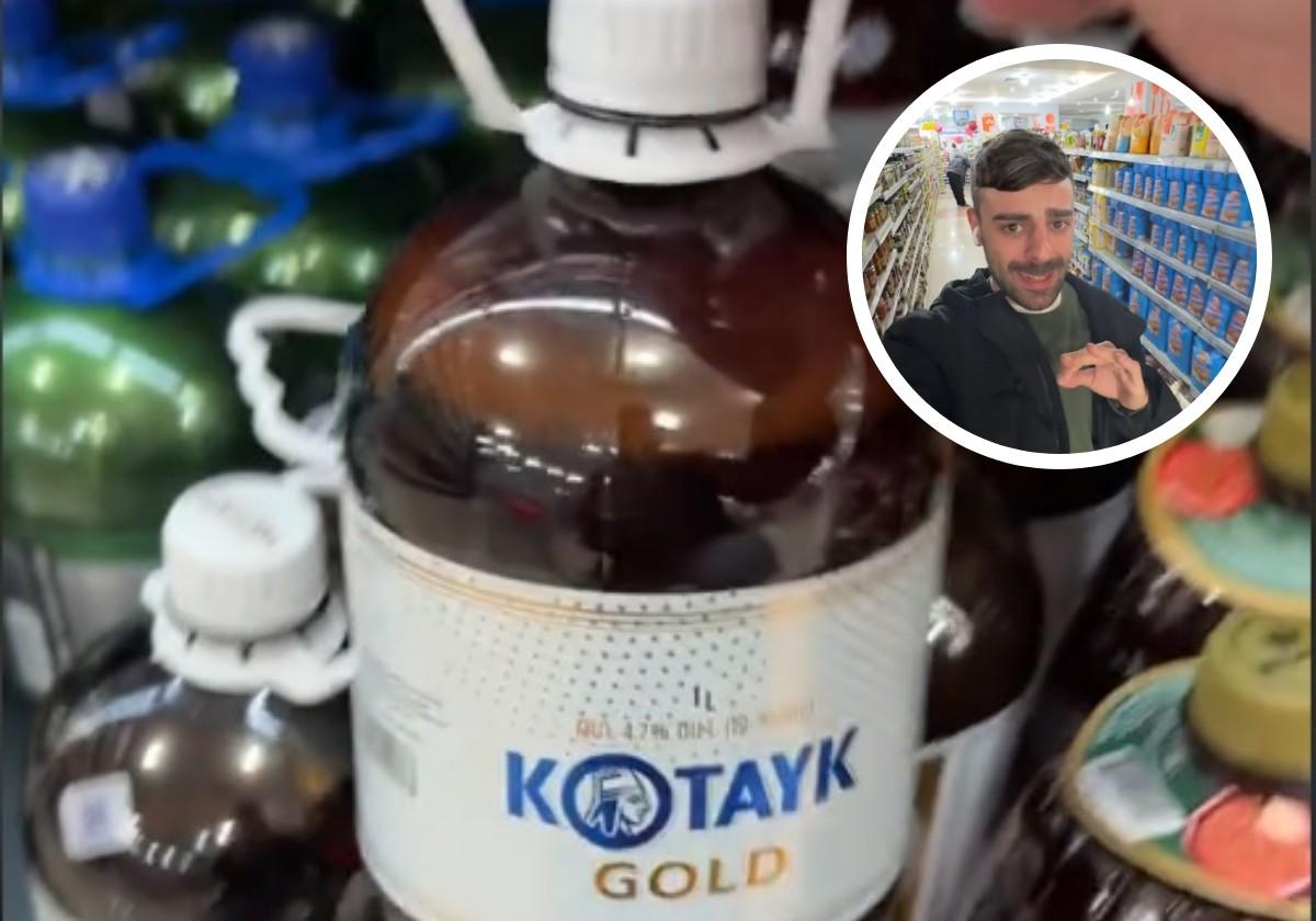 Un español alucina con los productos que venden en un supermercado de Armenia: hay hasta un grifo de cerveza
