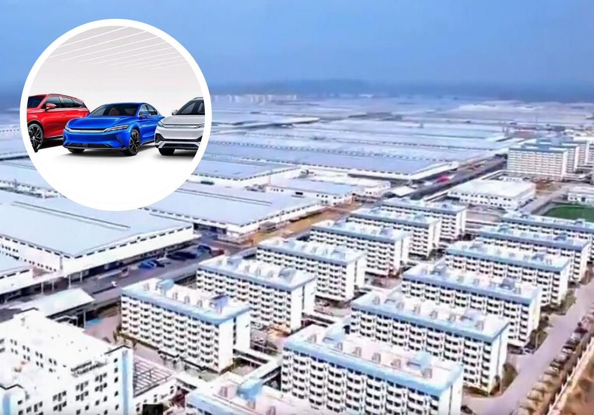 La gigantesca fábrica china de BYD más grande que Barcelona o Sevilla que reta a la Tesla de Elon Musk