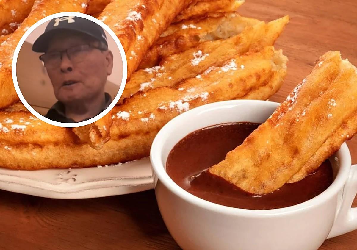 Un abuelo coreano prueba por primera vez los churros con chocolate en España y opina sin filtros: «Estaría genial...»