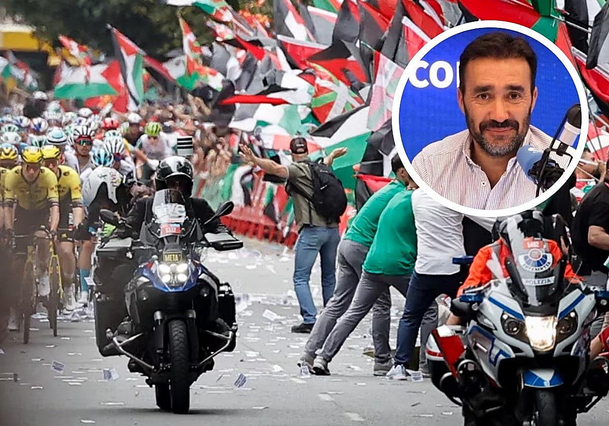 Juanma Castaño, duro y tajante con las protestas pro Palestina en la etapa de la Vuelta: «No podemos estar así todos los días»