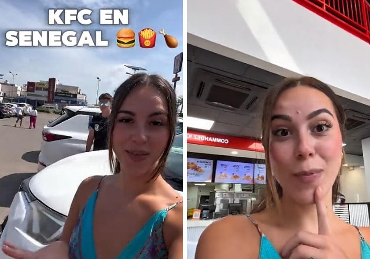 Una española va al KFC en Senegal y enseña las diferencias con nuestro país: «A ver cómo me como esto»