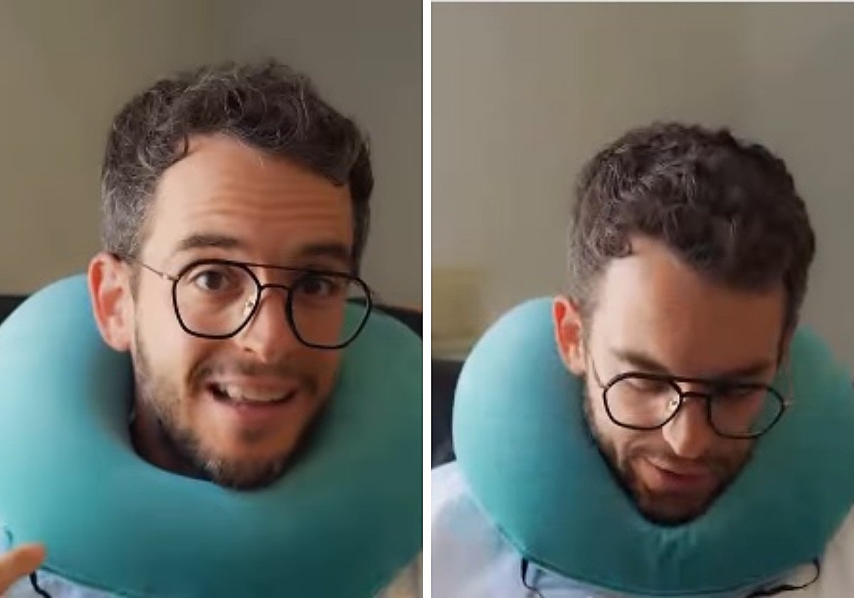 Un doctor avisa a los que usan el cojín en el avión: ««No es postureo, es anatomía»»