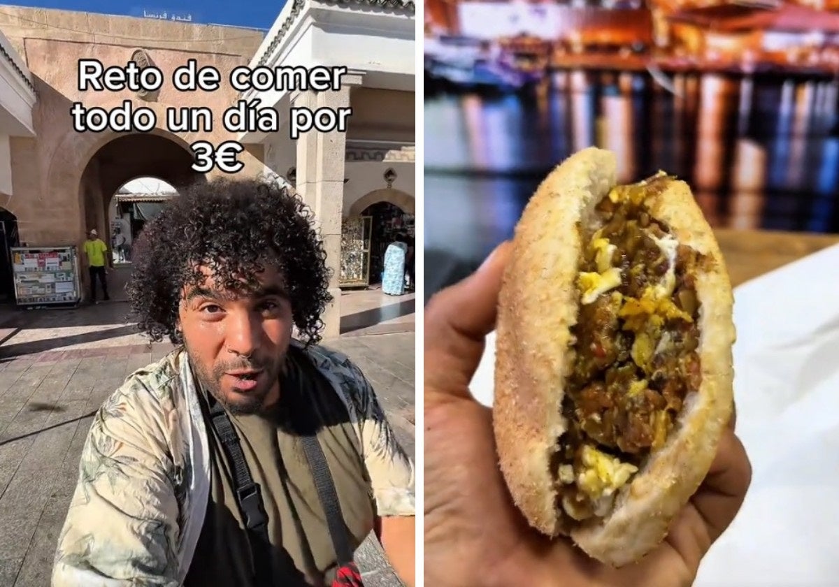 Un español hace un reto de comer por 3 euros en Marruecos y esta es su experiencia: «Están increíbles»