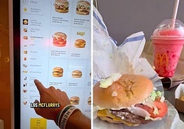 Un español en un McDonald's en Nueva York señala los productos que no venden en nuestro país: «Sabe a piruleta roja»