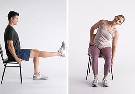 Cinco ejercicios que reducen la grasa abdominal si tienes más de 50 años: solo necesitas una silla para hacerlos