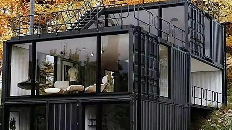 La casa prefabricada moderna y fácil de montar que es un éxito de ventas en Amazon: tiene tres pisos por menos de 45.000 euros