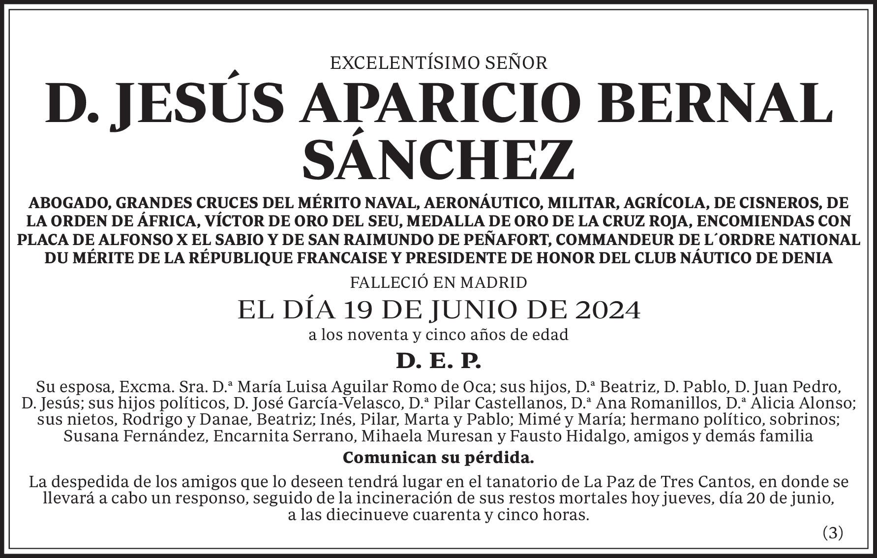JESUS APARICIO BERNAL SANCHEZ