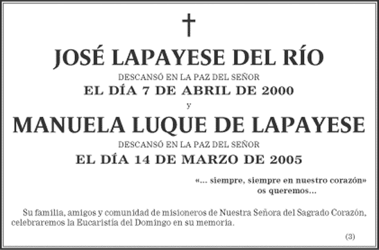 JOSÉ LAPAYESE DEL RÍO