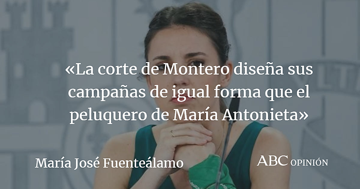 El peinado rococó de Irene Montero