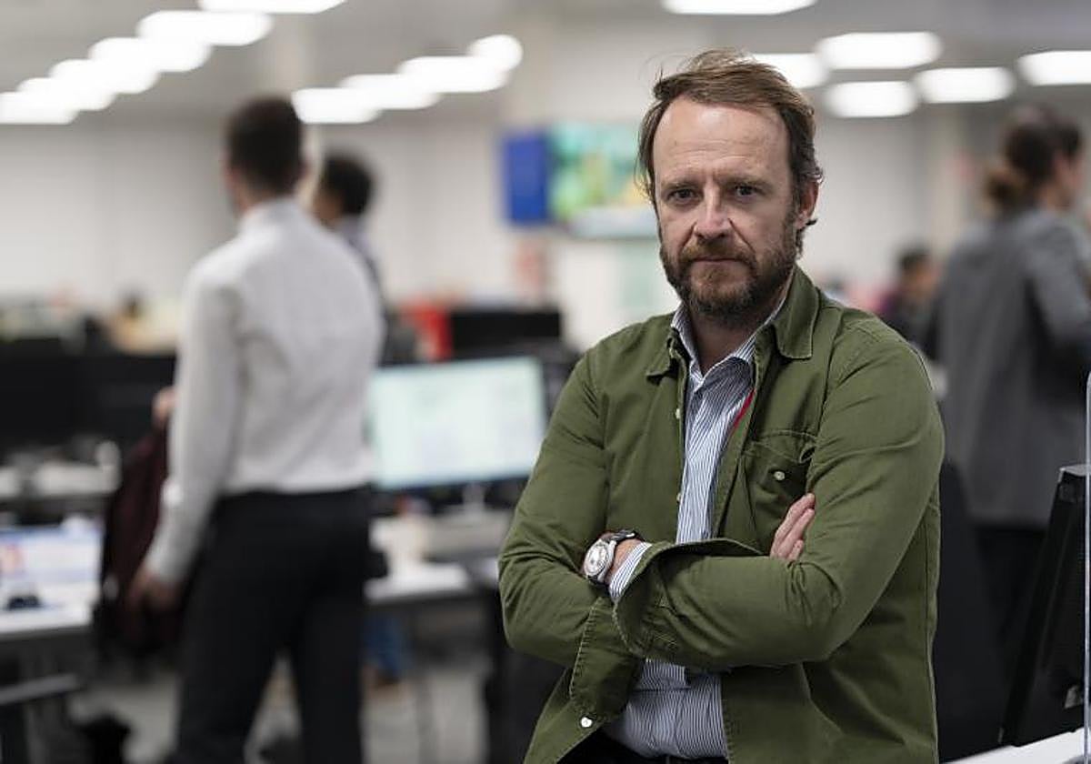 Chapu Apaolaza en la redacción de ABC