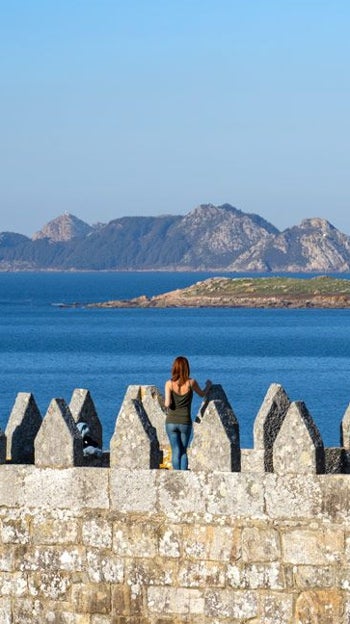 Las islas Cíes, vistas desde Bayona