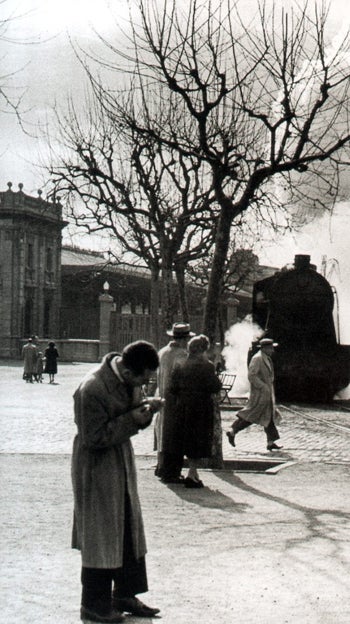 Comienzos del ferrocarril en España: en la imagen, la Barceloneta