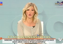 Susanna Griso se planta ante el equipo de 'Espejo Público': «¡Pincharle!, es mi responsabilidad»