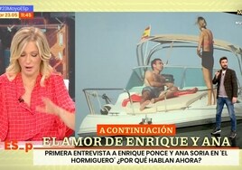 Susanna Griso 'censura' a un colaborador ante lo que llega a decir de Enrique Ponce y Ana Soria
