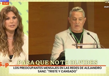 Raquel Perera aclara cómo se encuentra Alejandro Sanz: «He intentado ayudarlo»