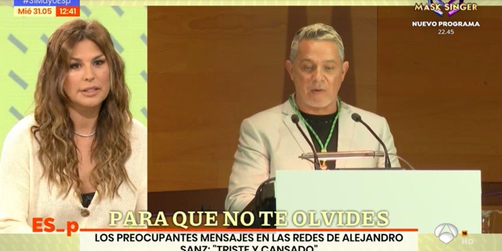 Raquel Perera aclara cómo se encuentra Alejandro Sanz: “He intencionado ayudar”