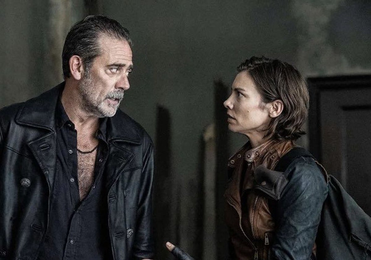 Lauren Cohan y Jeffrey Dean Morgan interpretan a Maggie y Negan