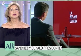 Ana Rosa Quintana se mofa de la faceta de presentador de Pedro Sánchez: «Ha nacido una estrella»