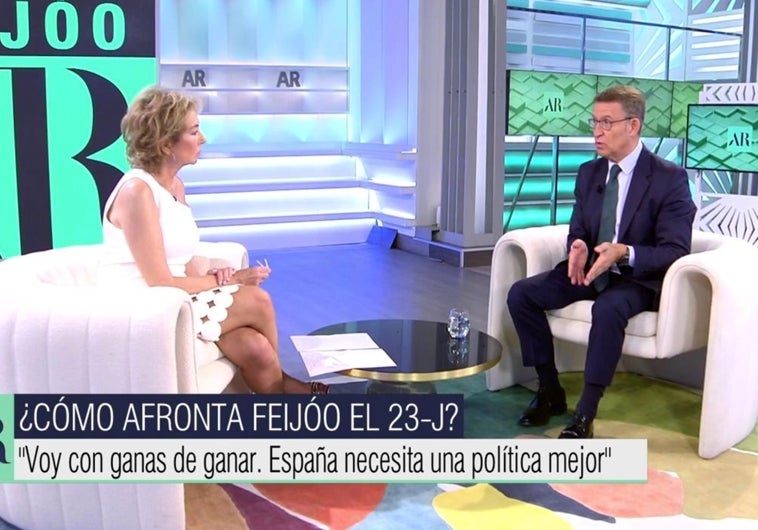 Ana Rosa Quintana ha entrevistado a Alberto Núñez Feijóo en 'El programa de Ana Rosa'.