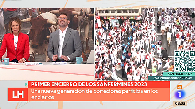 Silvia Intxaurrondo y Marc Sala, presentadores de 'La hora de La 1'